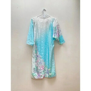 Vintage - Funky 80’s Floral Statement Dolman Sleeve  Dress